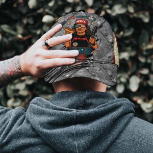 4th Of July Metallica Fan Baseball Cap Red White And Krik Humor 4 - Metbrick.com