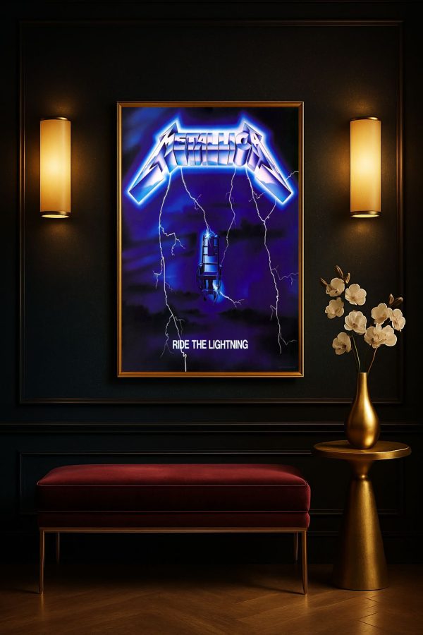 Metallica Album Poster: Ride the Lightning Canvas Wall Art