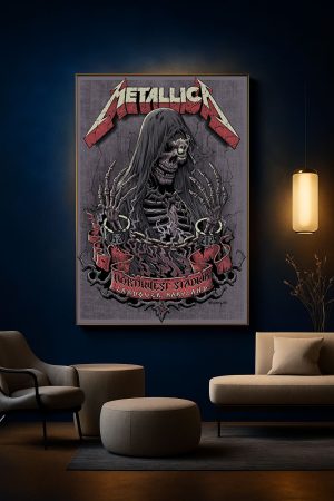 Metallica M72 Landover Event Poster Canvas Fedexfield Maryland May 28 2025 1 - Metbrick.com