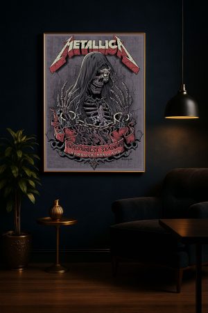 Metallica M72 Landover Event Poster Canvas Fedexfield Maryland May 28 2025 3 - Metbrick.com