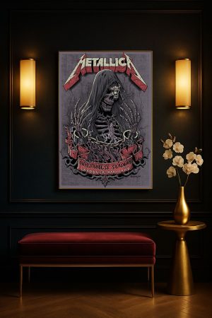 Metallica M72 Landover Event Poster Canvas Fedexfield Maryland May 28 2025 4 - Metbrick.com
