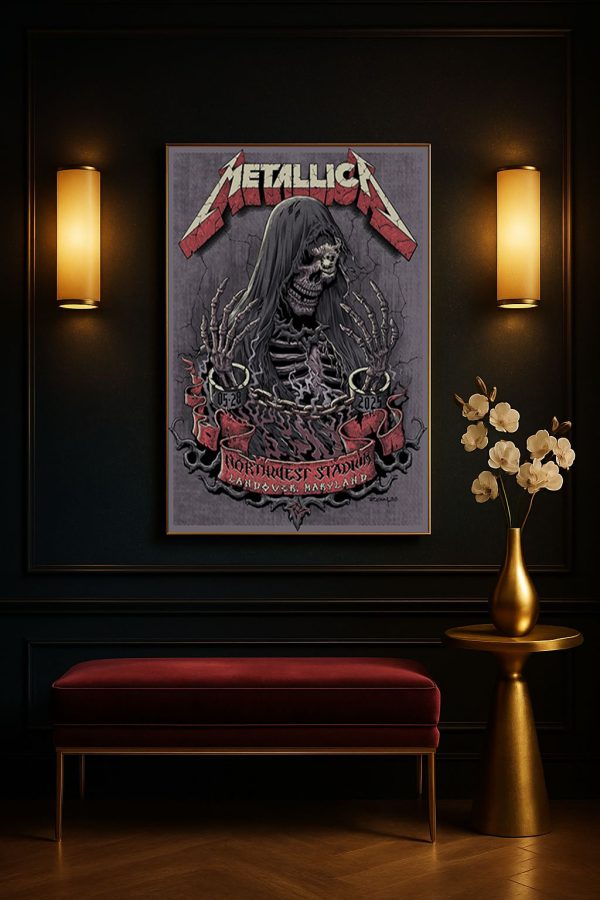 Metallica M72 Landover Event Poster Canvas – FedExField Maryland (May 28, 2025)