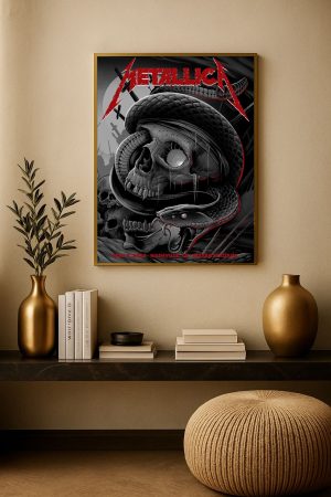 Metallica M72 Nashville 2025 Night 2 Venue Poster Canvas Art - Metbrick.com