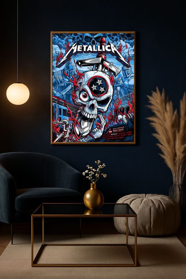 Metallica M72 Nashville Event North American Tour 2025 Poster – Canvas Art