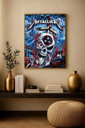 Metallica M72 Nashville Event North American Tour 2025 Poster Canvas Art - Metbrick.com