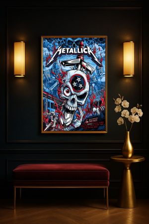 Metallica M72 Nashville Event North American Tour 2025 Poster Canvas Art 4 - Metbrick.com