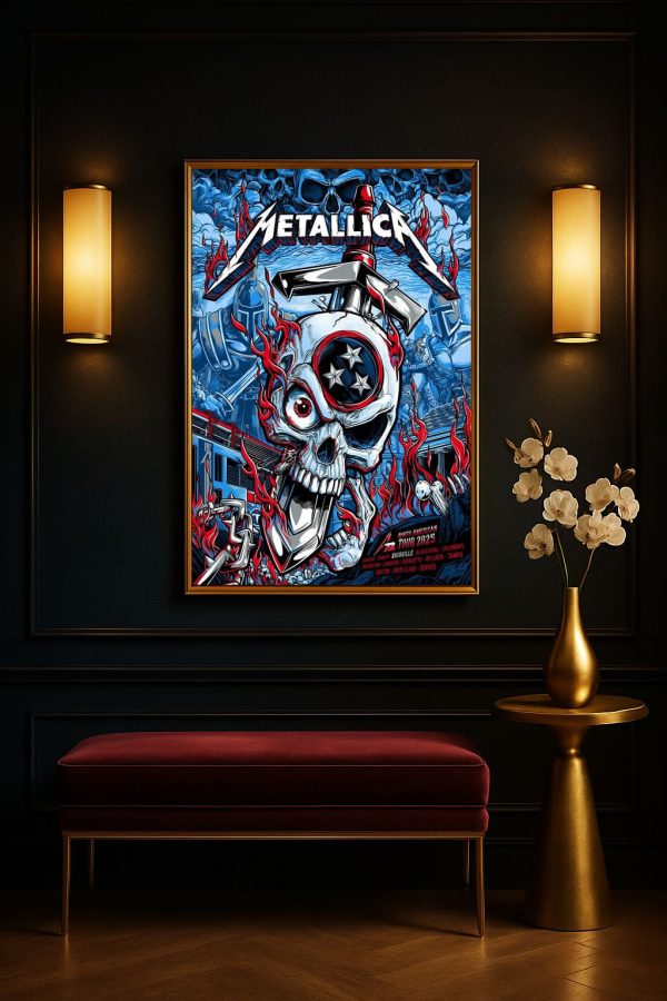 Metallica M72 Nashville Event North American Tour 2025 Poster – Canvas Art