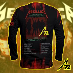 Metallica M72 North American Tour Philadelphia Pop Up Shop Aop Long Sleeve Shirt Lincoln Financial Field May 23 25 2025 2 - Metbrick.com