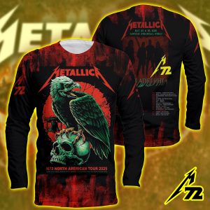 Metallica M72 North American Tour: Philadelphia Pop-Up Shop AOP Long-sleeve Shirt – Lincoln Financial Field (May 23 & 25, 2025)