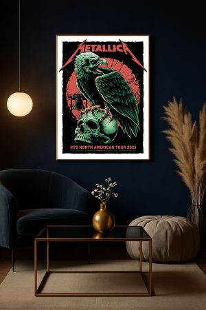 Metallica M72 North American Tour Philadelphia Pop Up Shop Poster Canvas Lincoln Financial Field May 23 25 2025 2 - Metbrick.com