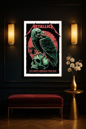 Metallica M72 North American Tour Philadelphia Pop Up Shop Poster Canvas Lincoln Financial Field May 23 25 2025 4 - Metbrick.com