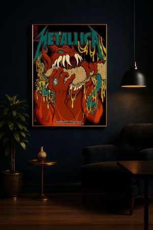 Metallica M72 Philadelphia Night 1 Event Poster Canvas Lincoln Financial Field May 23 2025 3 - Metbrick.com