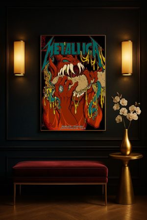 Metallica M72 Philadelphia Night 1 Event Poster Canvas Lincoln Financial Field May 23 2025 4 - Metbrick.com