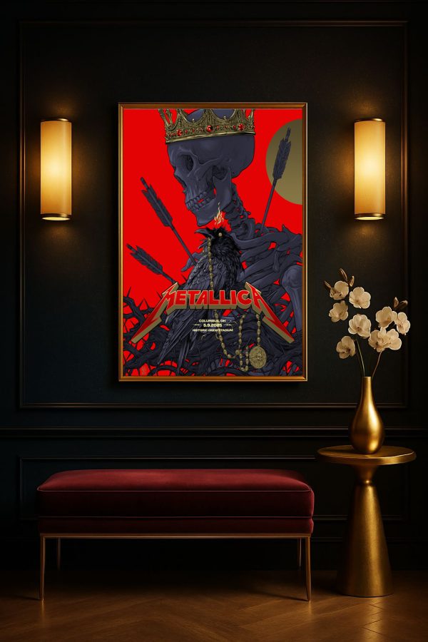 Metallica M72 Sonic Temple 2025 Columbus OH Historic Crew Stadium Poster – Canvas Art