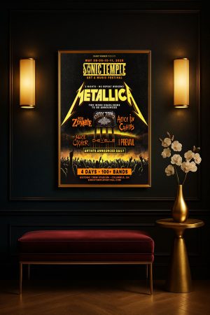 Metallica M72 Tour 2 Nights Sonic Temple Art Music Festival 2025 Poster Canvas Art 4 - Metbrick.com