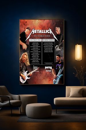 Metallica M72 World Tour 2026 Europe Poster Tour Dates Lineup Featuring Pantera Gojira Avatar 1 - Metbrick.com