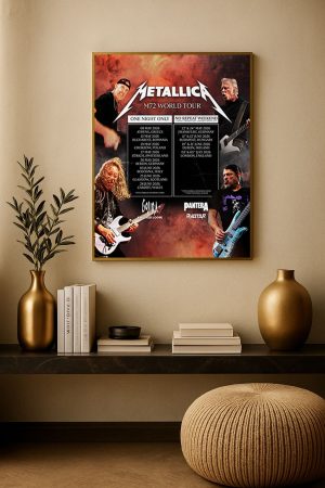 Metallica M72 World Tour 2026 Europe Poster – Tour Dates & Lineup Featuring Pantera, Gojira, Avatar