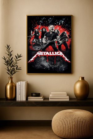Metallica: Rock Legends in Action Poster – Canvas Art