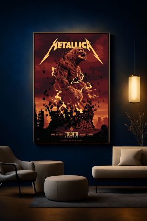 Metallica Toronto Concert Poster 2025 – April 24 Rogers Centre Poster – Canvas Art Home Decor