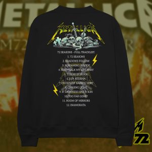 Metallica 44th Anniversary Graphic Sweatshirt 72 Seasons Album Art Aop Unisex Heavy Metal Crewneck 2 - Metbrick.com