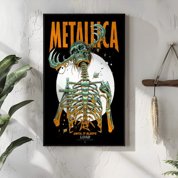 Metallica Concert Tour M72 World Tour June 14 2025 Houston NRG Stadium – Houston Metallica Takeover Setlist Art Canvas Poster by Luke Preece