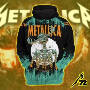 Metallica Concert Tour M72 World Tour June 14 2025 Houston Nrg Stadium Houston Takeover Setlist Raglan Hoodie By Luke Preece 1 - Metbrick.com