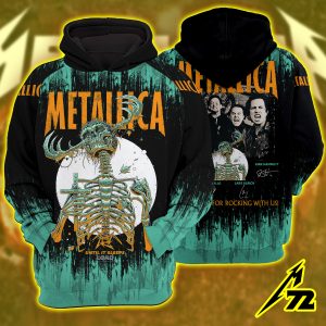 Metallica M72 World Tour Raglan Hoodie – Houston NRG Stadium June 14, 2025