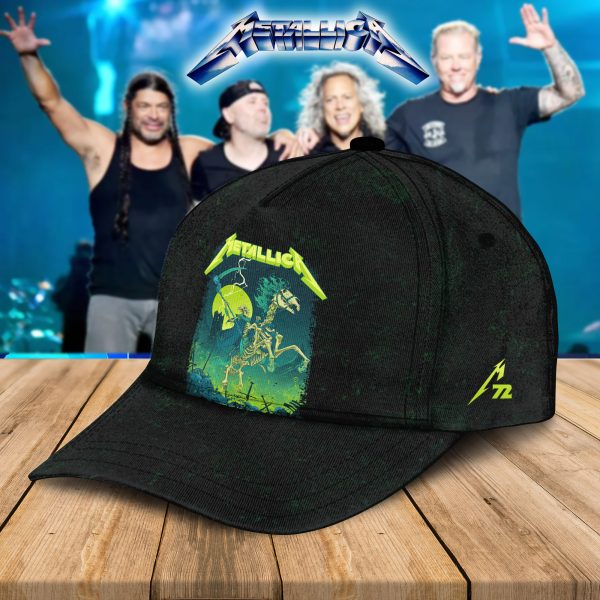Metallica Concert Tour M72 World Tour June 14 2025 Houston NRG Stadium – Takeover Setlist Baseball Cap by Vance Kelly