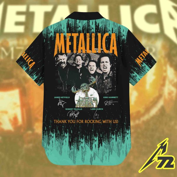 Metallica Concert Tour M72 World Tour June 14 2025 Houston NRG Stadium – Takeover Setlist Hawaiian Shirt by Luke Preece