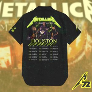 Metallica Concert Tour M72 World Tour June 14 2025 Houston Nrg Stadium Takeover Setlist Hawaiian Shirt By Vance Kelly 2 - Metbrick.com
