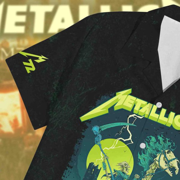 Metallica Concert Tour M72 World Tour June 14 2025 Houston NRG Stadium – Takeover Setlist Hawaiian Shirt by Vance Kelly