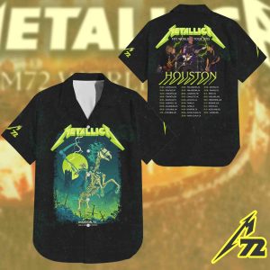 Metallica Concert Tour M72 World Tour June 14 2025 Houston NRG Stadium – Takeover Setlist Hawaiian Shirt by Vance Kelly