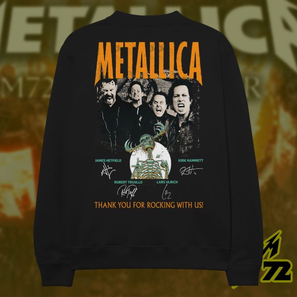 Metallica Concert Tour M72 World Tour June 14 2025 Houston NRG Stadium – Takeover Setlist Sweatshirt by Luke Preece