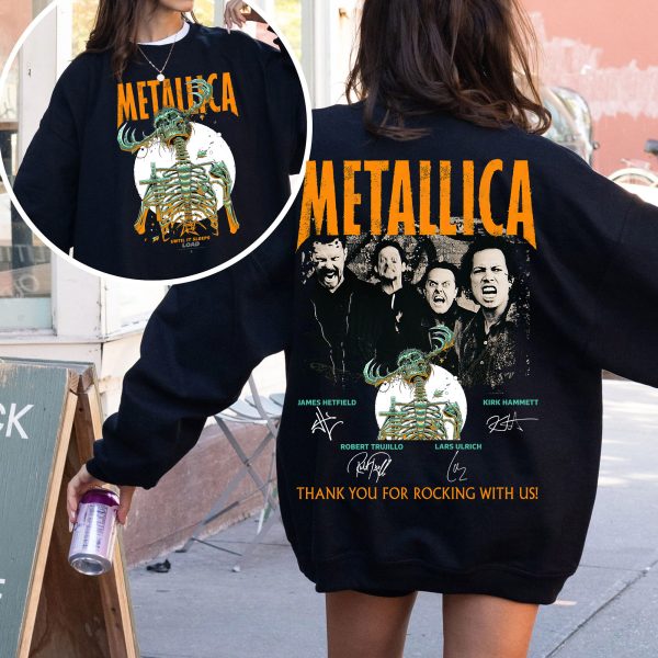 Metallica Concert Tour M72 World Tour June 14 2025 Houston NRG Stadium – Takeover Setlist Sweatshirt by Luke Preece