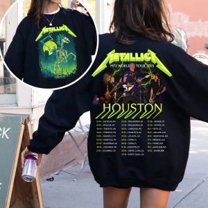 Metallica Concert Tour M72 World Tour June 14 2025 Houston Nrg Stadium Takeover Setlist Sweatshirt By Vance Kelly 3 - Metbrick.com
