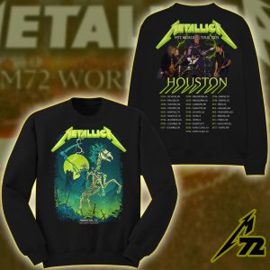 Metallica Concert Tour M72 World Tour June 14 2025 Houston NRG Stadium – Takeover Setlist Sweatshirt by Vance Kelly