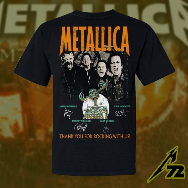 Metallica Concert Tour M72 World Tour June 14 2025 Houston NRG Stadium – Takeover Setlist T‑Shirt by Luke Preece