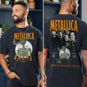 Metallica Concert Tour M72 World Tour June 14 2025 Houston Nrg Stadium Takeover Setlist T Shirt By Luke Preece 3 - Metbrick.com