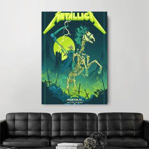 Metallica Concert Tour M72 World Tour June 14 2025 Houston Nrg Stadium Tonight In Houston Setlist Canvas Poster By Vance Kelly 2 - Metbrick.com