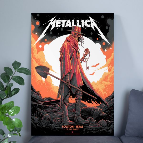Metallica Concert Tour M72 World Tour June 14 2025 Houston TX NRG Stadium – Pantera Setlist Night Poster