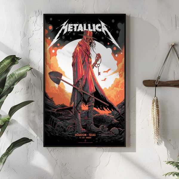 Metallica Concert Tour M72 World Tour June 14 2025 Houston TX NRG Stadium – Pantera Setlist Night Poster