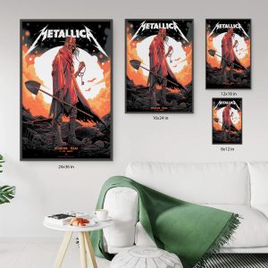 Metallica Concert Tour M72 World Tour June 14 2025 Houston Tx Nrg Stadium Pantera Setlist Night Poster 6 - Metbrick.com