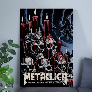 Metallica Concert Tour M72 World Tour June 20 2025 Levis Stadium Tonight In Santa Clara Setlist Canvas Poster 1 - Metbrick.com