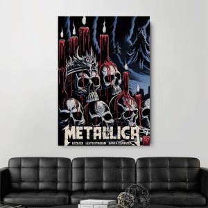 Metallica Concert Tour M72 World Tour June 20 2025 Levis Stadium Tonight In Santa Clara Setlist Canvas Poster 2 - Metbrick.com