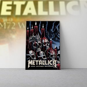 Metallica Concert Tour M72 World Tour June 20 2025 Levis Stadium Tonight In Santa Clara Setlist Canvas Poster 3 - Metbrick.com