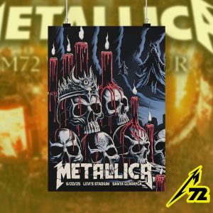 Metallica Concert Tour M72 World Tour June 20 2025 Levi’s Stadium – Tonight In Santa Clara Setlist Canvas Poster