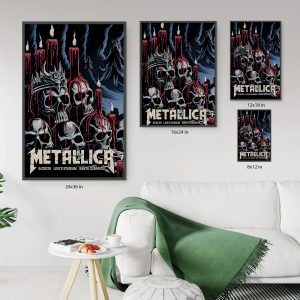 Metallica Concert Tour M72 World Tour June 20 2025 Levis Stadium Tonight In Santa Clara Setlist Canvas Poster 6 - Metbrick.com