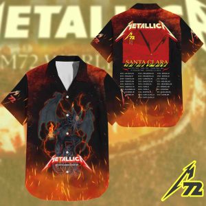 Metallica Hawaiian Shirt – World Tour M72 June 20 2025 Santa Clara