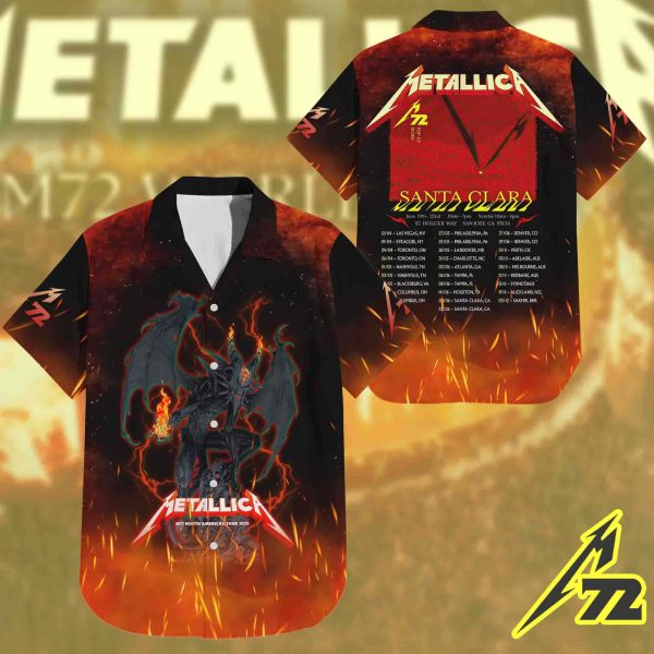 Metallica Concert Tour M72 World Tour June 20 2025 Santa Clara Levi’s Stadium – No‑Repeat Weekend Setlist Hawaiian Shirt by Vance Kelly