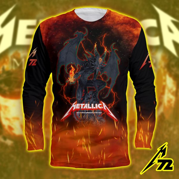 Metallica Concert Tour M72 World Tour June 20 2025 Santa Clara Levi’s Stadium – No‑Repeat Weekend Setlist Long‑Sleeve Shirt by Vance Kelly